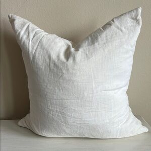Elegant White Throw Pillow